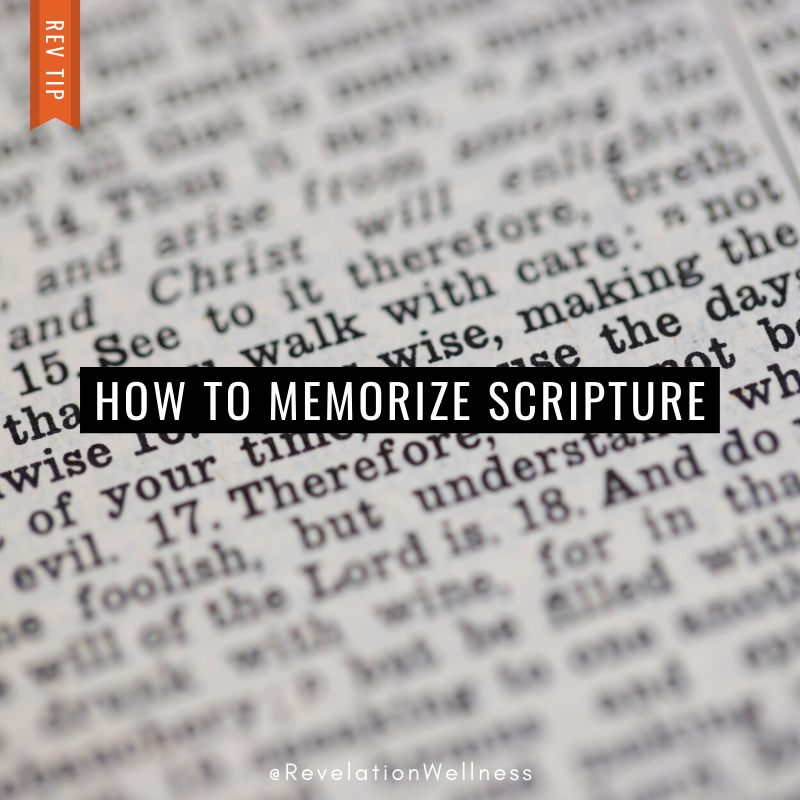 memorize scripture