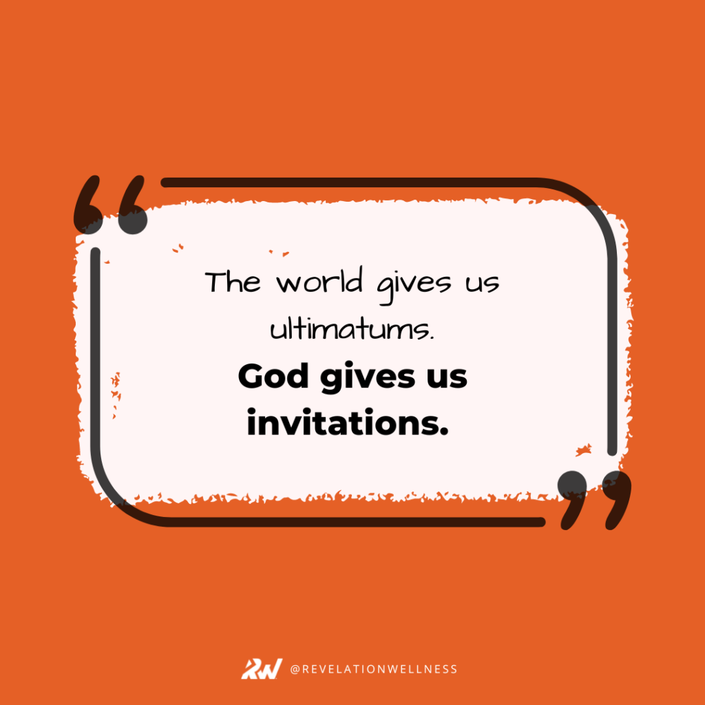 God gives invitations, Christian blog